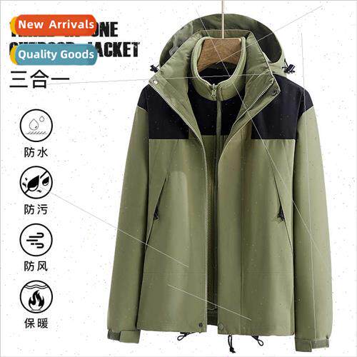 Hooded punching jacket fall winter men women couples three-i