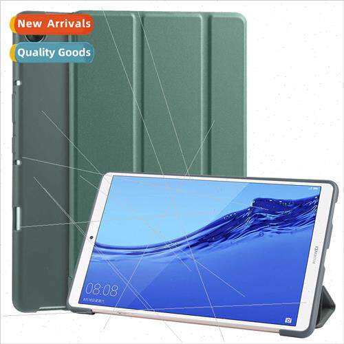 适用M6 case m6 8.4 inch honeycomb tri-fold leather case drop