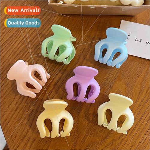 Korea frosted candy color hair clips mini small grab clip sm