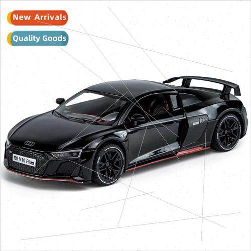 1/24 Ao R8V10 simulation alloy Di car sound light back model