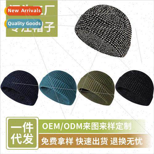 ght reflective silk kn cap Winter outdoor sports reflective