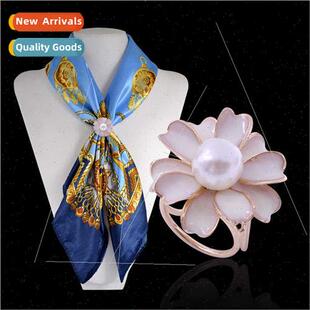 Korea corsage High-grade three-ring oil drip camellia pearl