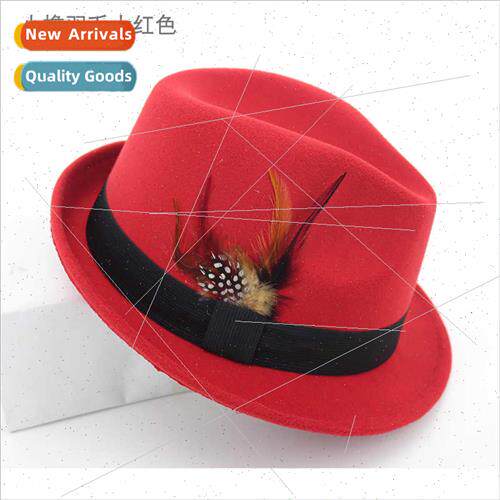 Spring Autumn Hat Korean casual ostrich hair England retro f