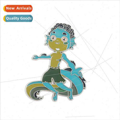 Secondary new anime  quirky cartoon dragon fish metal enamel
