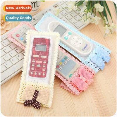 Bear Fabric Lace TV Remote Control Cover Bow Protective Cove