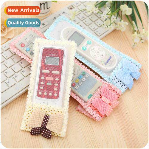 Bear Fabric Lace TV Remote Control Cover Bow Protective Cove
