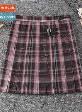 JK Unim Skirt Japan College Polar ght & Song Plaid Skirt