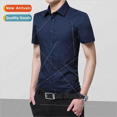Men short-sleeved shirt summer -iron workwear professional s
