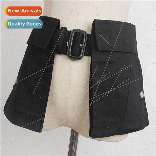 Walking Set Black Apron Cover Skirt Waistcoat Skirt Pocket D