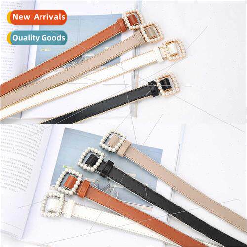 New chic Korean metal edge decoration pearl buckle versatile