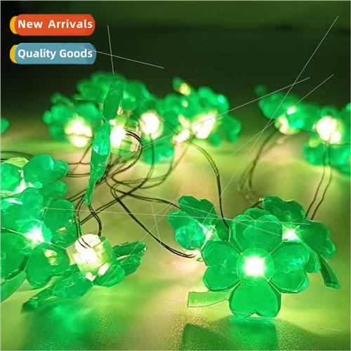 Mixed Green Clover St. Fear Hat ght String Irish Mardi Gras