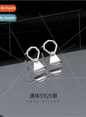S925 silver can pull ring earrings female ins cold wind earr