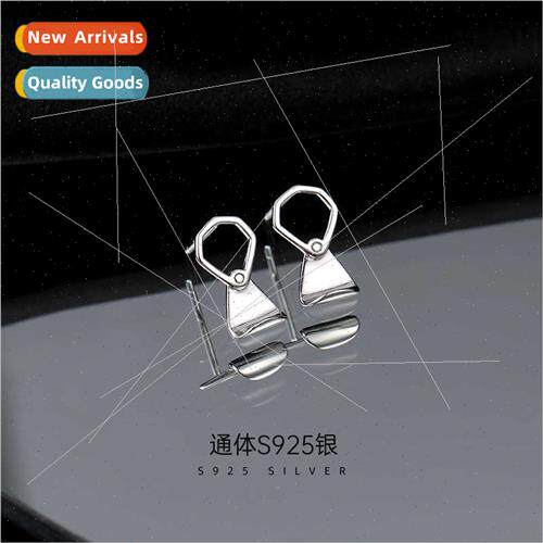 S925 silver can pull ring earrings female ins cold wind earr