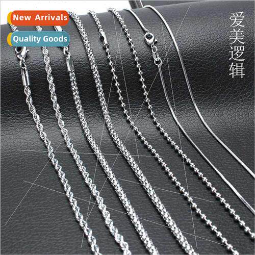 Chain accessories simple men fashion long round bead necklac