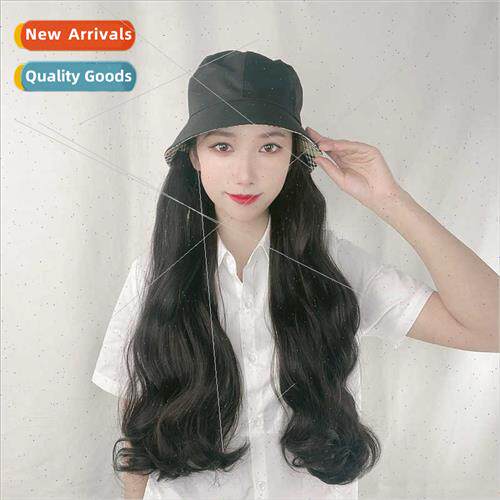 Sun hat sub wig one female fall winter new machine weave hig