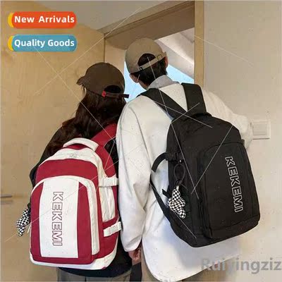 Casual Korean double backpack middle school high school stud