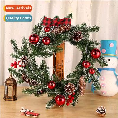 New Thanksgiving Christmas Wreath Red Fru Rattan Christmas P