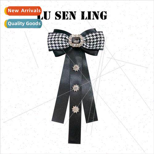 Korea bow brooch alloy ins wind thousand birds black decorat