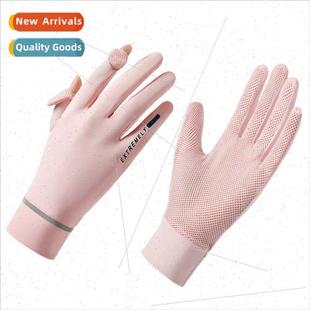 gloves men travel silk drivi summer sunscreen D139 Ice women