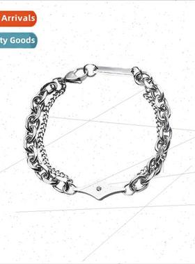 Koreadiamond mirror quadrangle bracelet men nd niche square