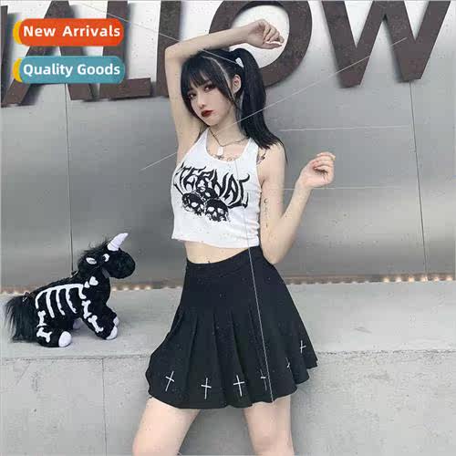 Punk nightclub navel short undershirt gothic Europe Uned Sta
