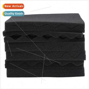 Black 12PCS set sound-absorbing cotton Soundproofing cotton