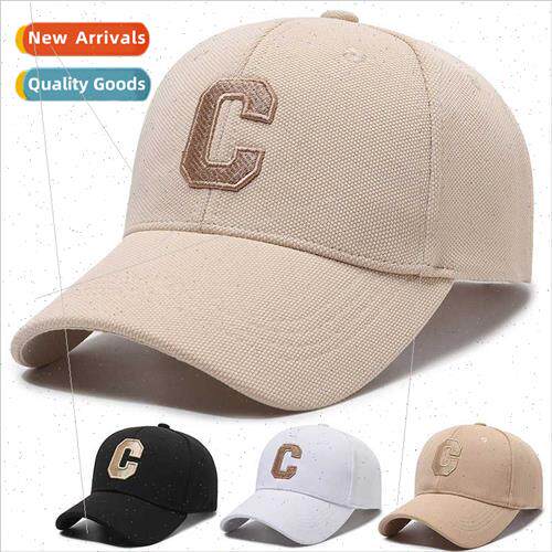 Baseball cap tide couple men women embroidered letters C bas