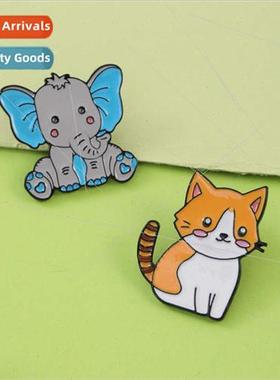 Cartoon cute student brooch backpack collar sloth bread hedg