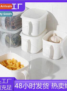 Refrigerator storage box wh handle lid kchen freezer organiz