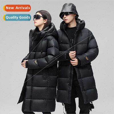 Down jacket men medium-length whe duck down winter casual lo