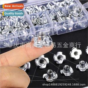 Furnure Nut Jaw Plated 90pcs Zinc