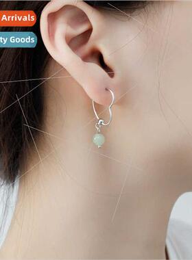 Heart-shaped earrings new Chinese retro earrings female simp