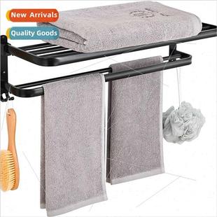 with two bars Double mounted rack wall bracket适 towel