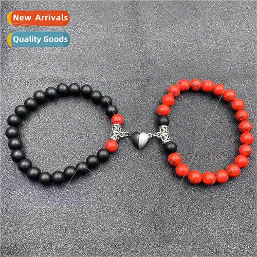 2021 Accessories 8mm Stone Beads Bracelet Attractive Magneti