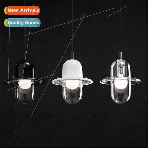 Scandinavian post-modern light luxury transparent round glas