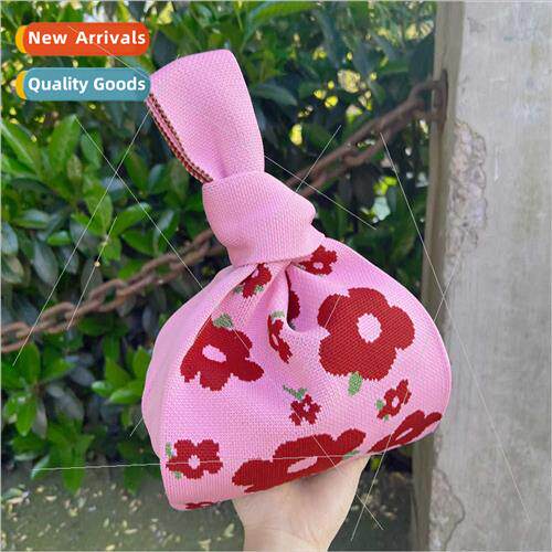 Flower Knted Phone Bag Female Summer Dopamine Colorful Wear