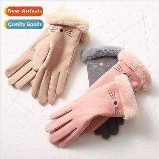 Warm gloves women winter N703 cycling de velvet outdoor Kore