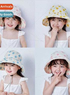 Hollow top hat baby children outing sun hat thin large brim