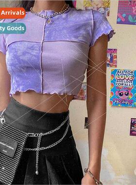 Europe Uned States wind 2021 Women summer new fashion splici