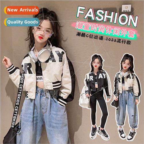 Girls spring and fall collocation baseball uni适用m 2023 new