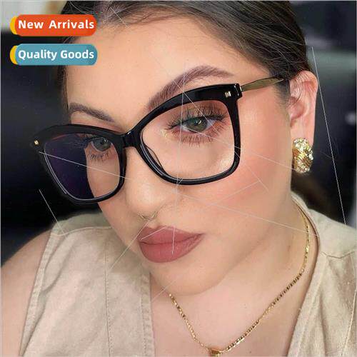 68087 personalized cat eye rice nail PC large frame flat gla