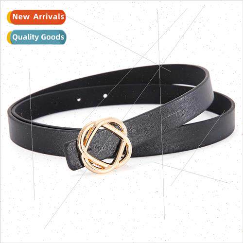 Women Belt Casual Fashion Sweet Hundred Black Whe Alloy Flow