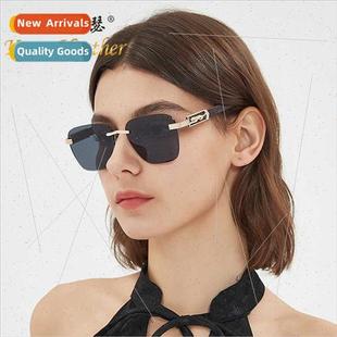 rimless sunglasses 3001 New classic head Europe vers leopard