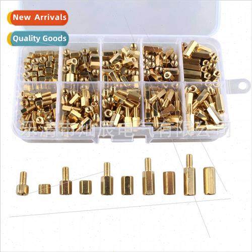 300PCS Boxed Hexagonal Brass s M3 Combination ngle Pass Holl