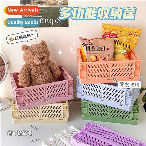 mple ins collapsible plastic organizer students desktop orga
