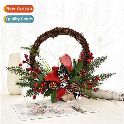 New Christmas decorations wilted wreaths handmade flowers ra