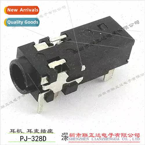 4-4-pole headphone socket 6-pin plug-in headphone socket PJ-