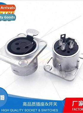 Metal XLR Socket Industrial Panel Socket 3-pole 4-pole 5-pol