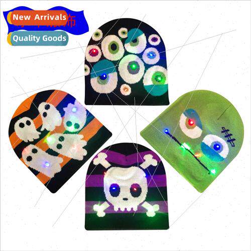 LED light cap knted cap men women jacquard hat hat fall wint