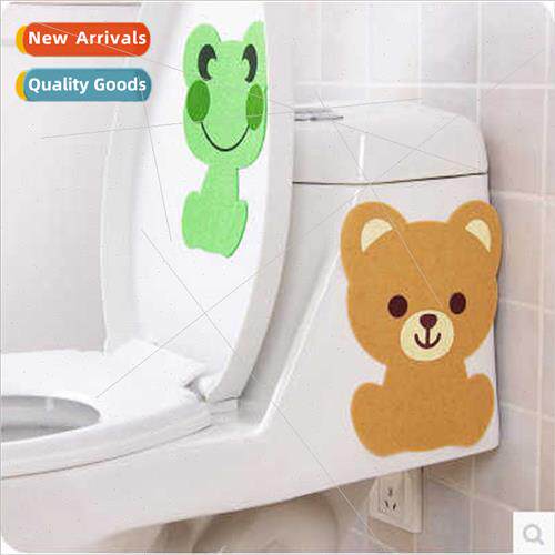 Creative home cartoon animal bathroom toilet stickers thicke